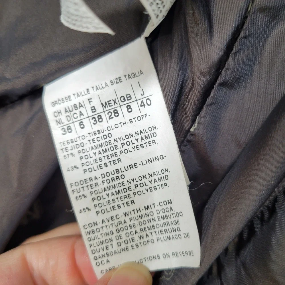 Weekend Max Mara Puffer Coat Belted Shawl Collar Puffy Goose Down Jacket Brown M